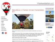 Tablet Screenshot of frankenballon.de